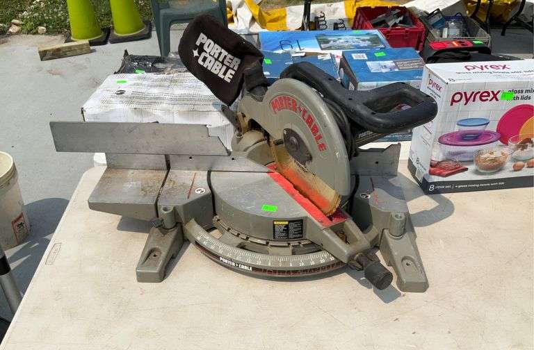 Porter cable 12” compound mitre saw. Works Hash Auctions