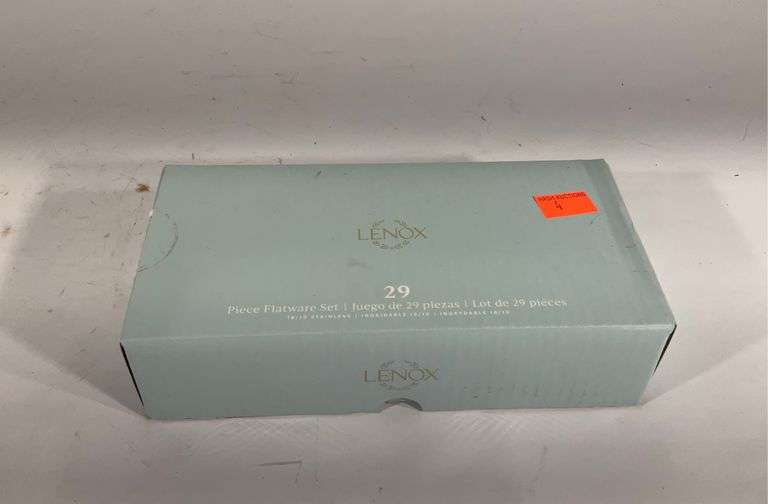 Lenox flatware set, new in box, 29 pieces total, stonecliff pattern