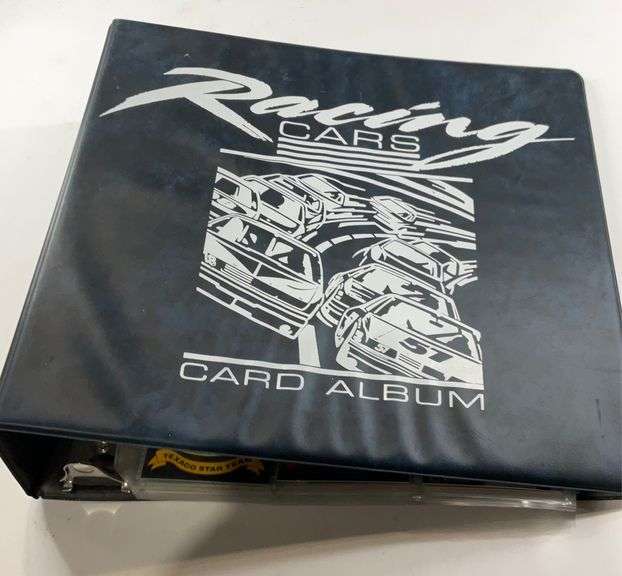 Racing binder withn11 sheets of cards. Dale Earnhardt,Jeff Gordon and ...