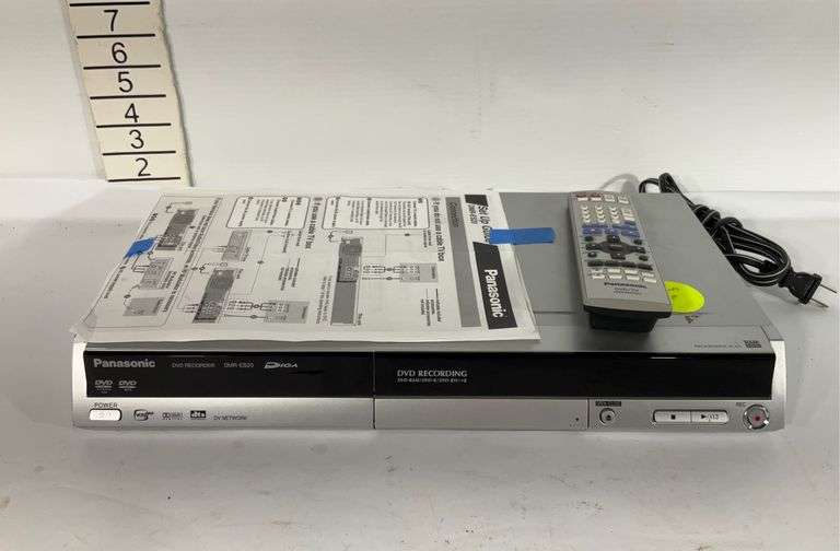 Panasonic DVD recorder with remote and manual, powers up Hash Auctions