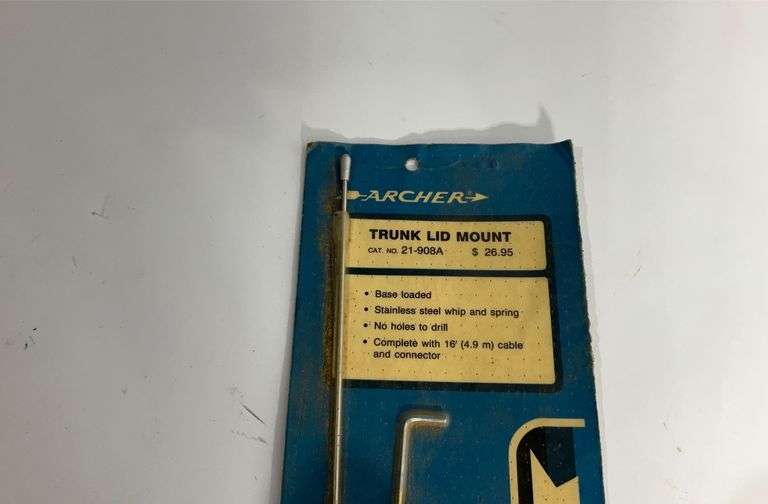 Archer trunk lid mount CB antenna Hash Auctions