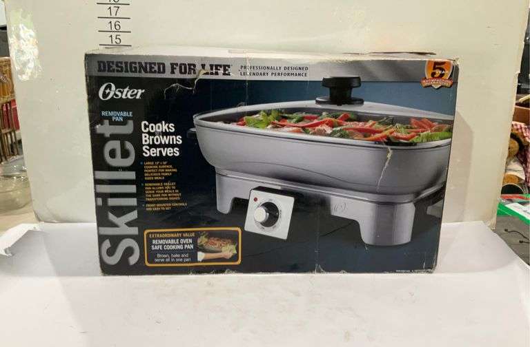OSTER electric skillet Hash Auctions