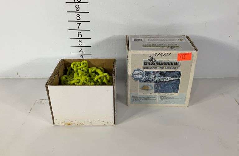 Brush Grubber shrub/clump grubber chain, in box Hash Auctions
