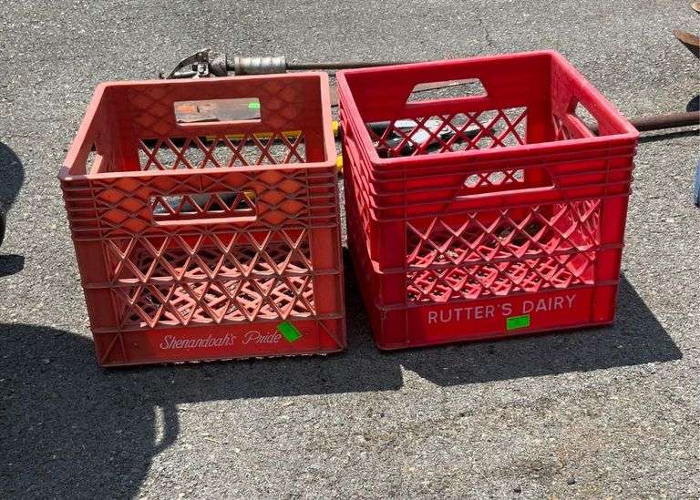 Two milk crates Hash Auctions