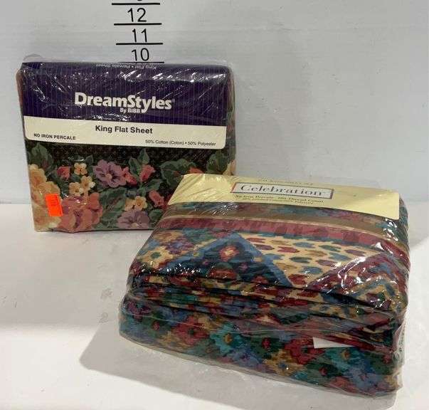 California king sheet set and a king flat sheet, new in package Hash