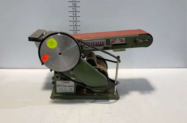 Central machinery belt and disc sander, powers up Hash Auctions