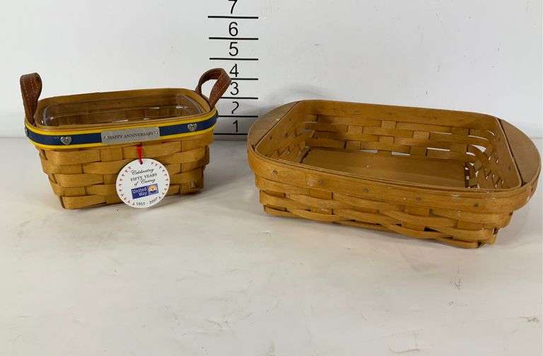 2 Longaberger baskets. One celebrating 50 yrs United Way. 2006, 2007