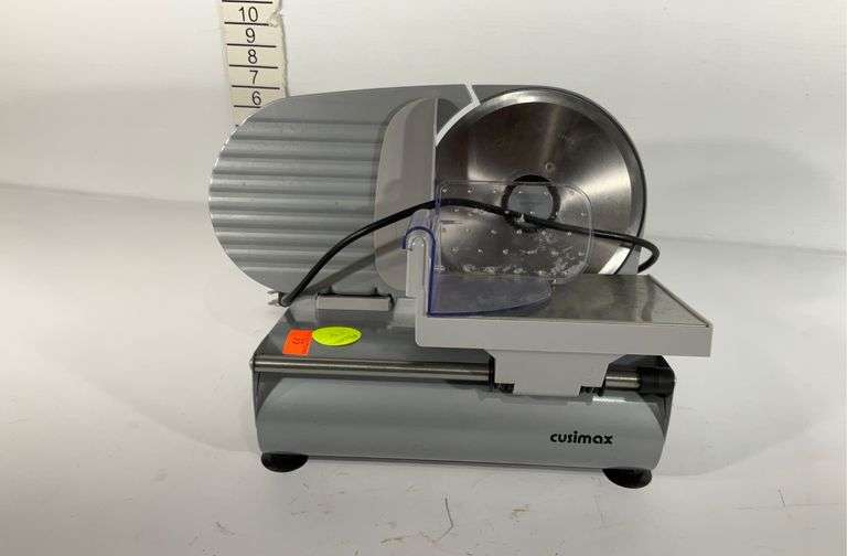 Cusimax food slicer, powers up Hash Auctions