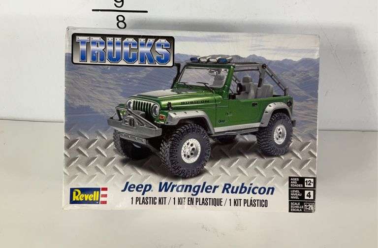 Revell model car kit. Jeep wrangler rubicon Hash Auctions