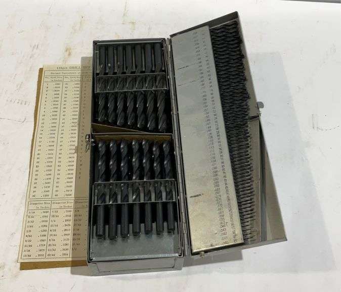 Drill bit set, 115pc total Hash Auctions