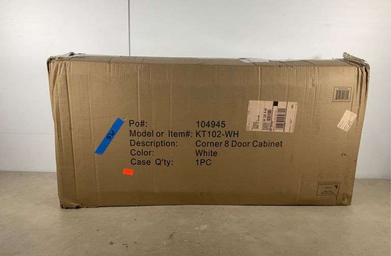 White 8Door Corner by Kings Brand Furniture Co. Model KT102WH