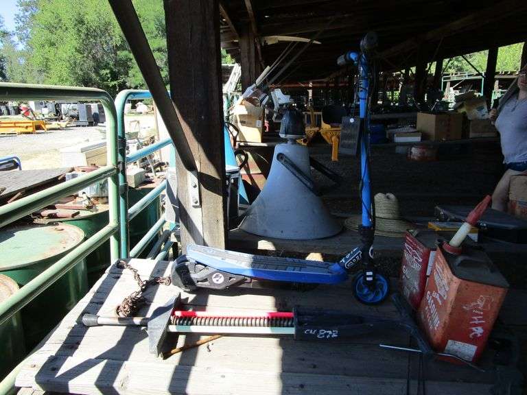 ELECTRIC SCOOTER & POGO STICK Heaverlo Northwest Auctions