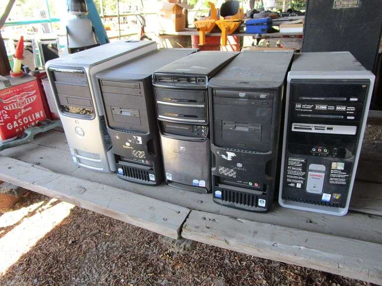 5PC COMPUTER TOWERS Heaverlo Northwest Auctions