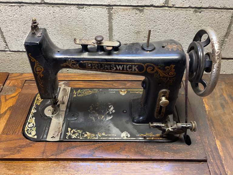 Vintage Brunswick Sewing Machine Halfhill Auction Group