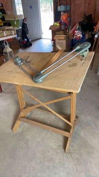 Drafting Table, T Square and Device - Halfhill Auction Group