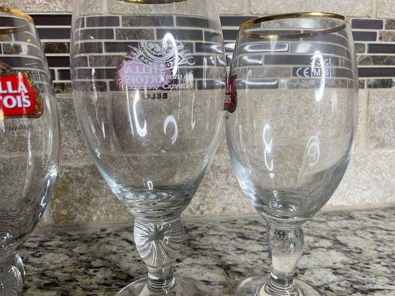 Stella Artois Glasses Halfhill Auction Group