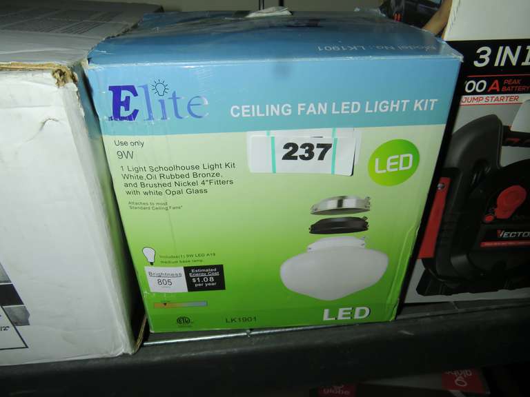 ELITE CEILING FAN LED LIGHT KIT Dallas Online Auction Company