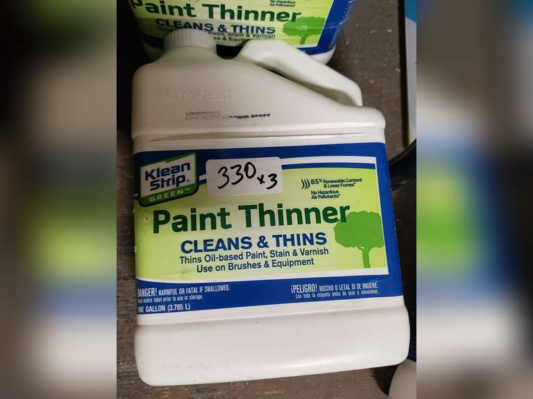 KLEAN STRIP GREEN PAINT THINNER 1 GALLON Dallas Online Auction Company