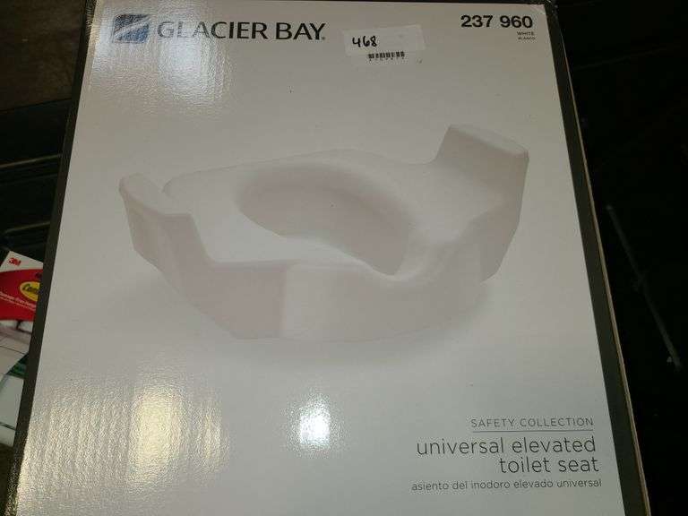 Glacier Bay Seats Universal Elevated Toilet Seat in White TBTSTDC01