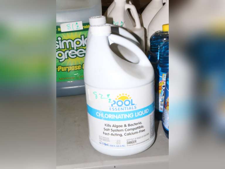 POOL ESSENTIALS CHLORINATING LIQUID 1 GALLON Dallas Online Auction