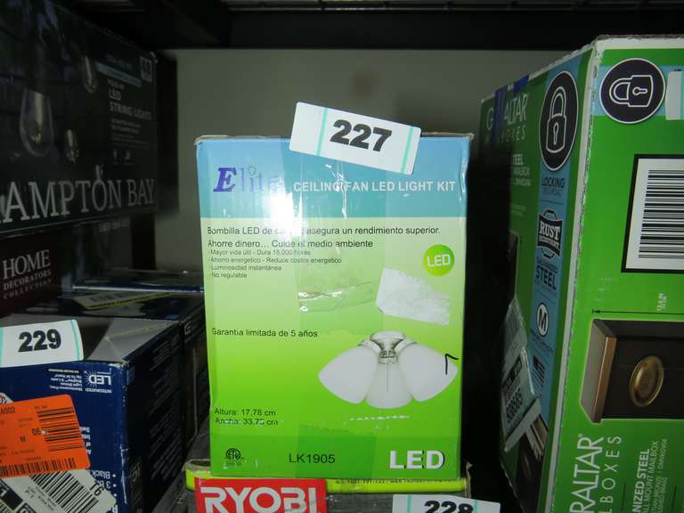 ELITE CEILING FAN LED LIGHT KIT Dallas Online Auction Company