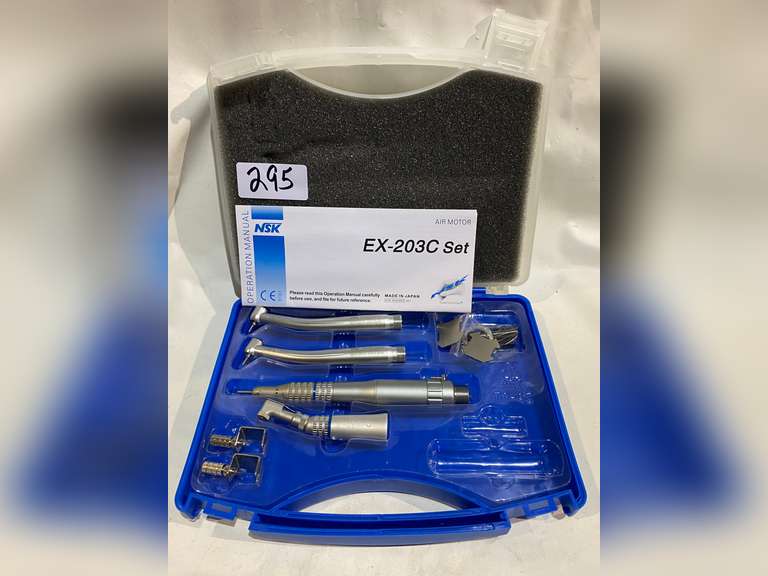 KAKON EX-203C Low Speed Dental Handpiece Kit – Air Motor Nosecone Contra Angle For NSK Tools
