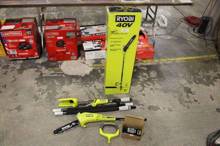 RYOBI 40V 10 in. Cordless Battery Pole Saw with 2.0 Ah Battery and