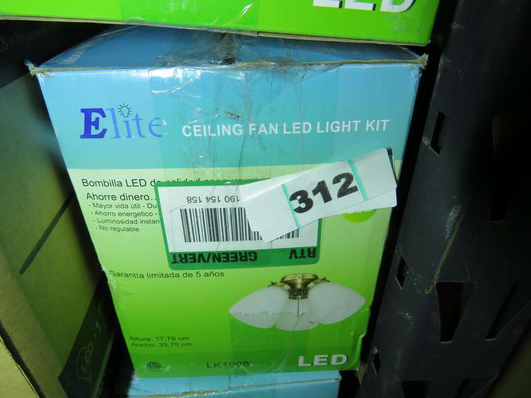 ELITE CEILING FAN LED LIGHT KIT Dallas Online Auction Company