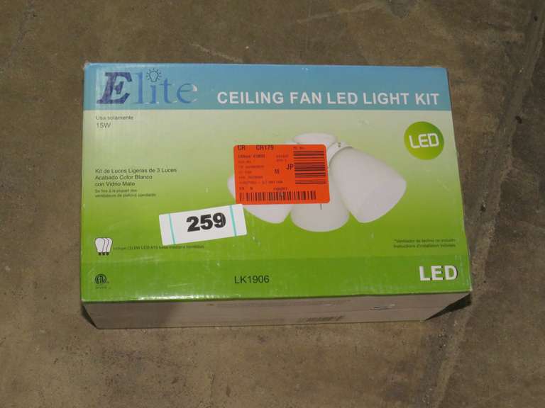 ELITE CEILING FAN LED LIGHT KIT Dallas Online Auction Company