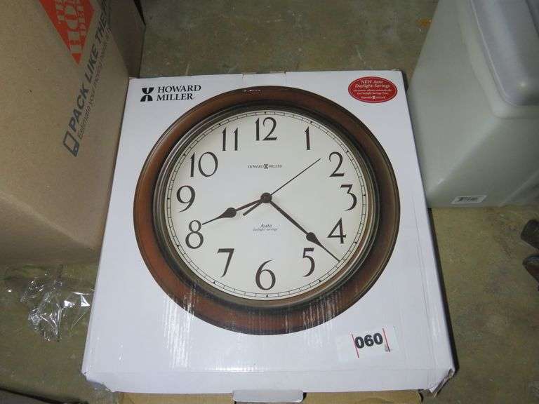 HOWARD MILLER AUTO DAYLIGHT SAVING WALL CLOCK Dallas Online Auction