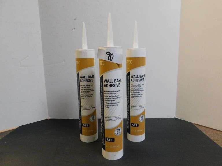 TEC WALL BASE ADHESIVE ADHERES RUBBER AND VINY' WALL BASE 30 FL OZ
