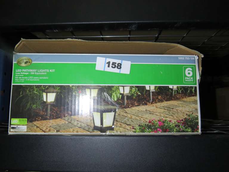 HAMPTON BAY LED PATHWAY LIGHTS KIT 6 PACK - Dallas Online Auction Company