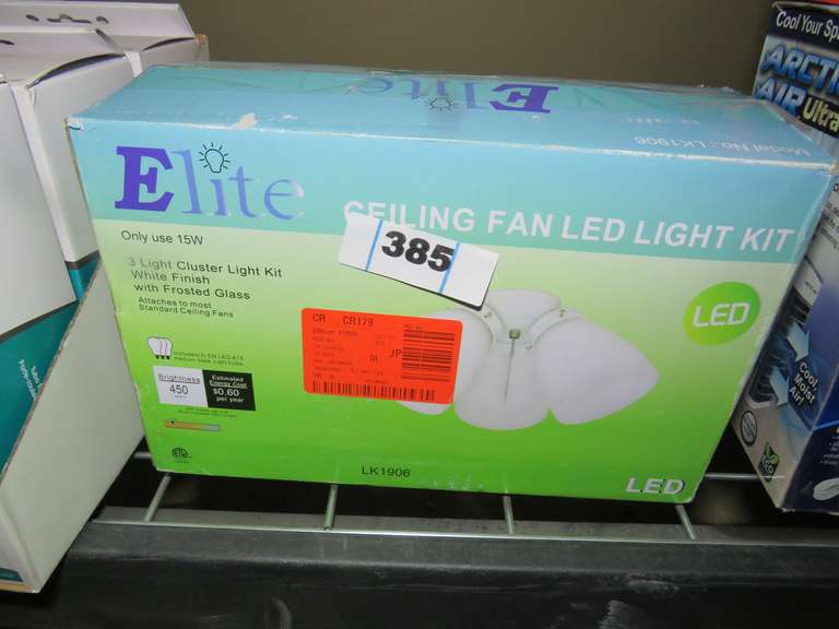 ELITE CEILING FAN LED LIGHT KIT Dallas Online Auction Company