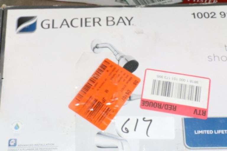 GLACIER BAY TUB AND SHOWER SET CHROME Dallas Online Auction Company