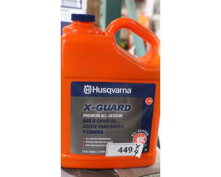 HUSQVARNA XGUARD BAR AND CHAIN OIL 1 GALLON Dallas Online Auction