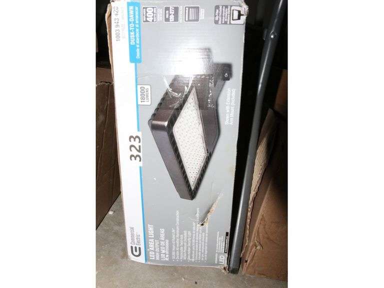 Commercial Electric 1200Watt Equivalent Integrated LED Bronze Dusk to