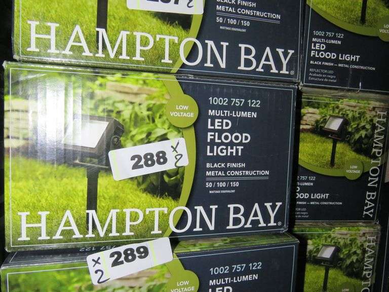 HAMPTON BAY LOW VOLTAGE BLACK OUTDOOR INTEGRATED LED LANDSCAPE FLOOD