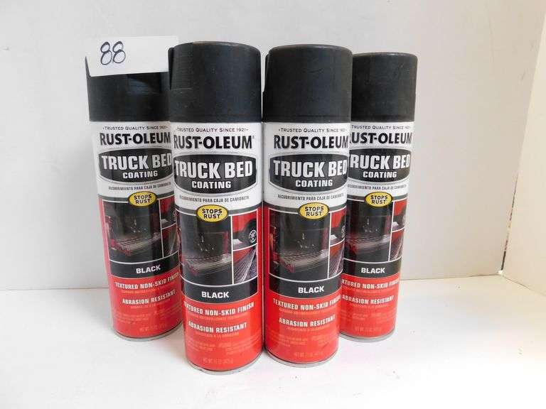 RUSTOLEUM TRUCK BED COATING BLACK TEXTURED NON SKID FINISH 15 OZ CANS