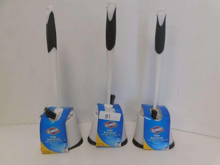 CLOROX TOILET BOWL BRUSH WITH UNDER RIM SCRUBBER Dallas Online