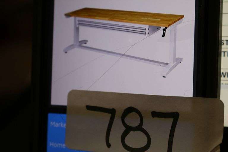 HUSKY 72" WORK TABLE WITH ADJUSTABLE HEIGHT AND 2 DRAWERS 349 Dallas