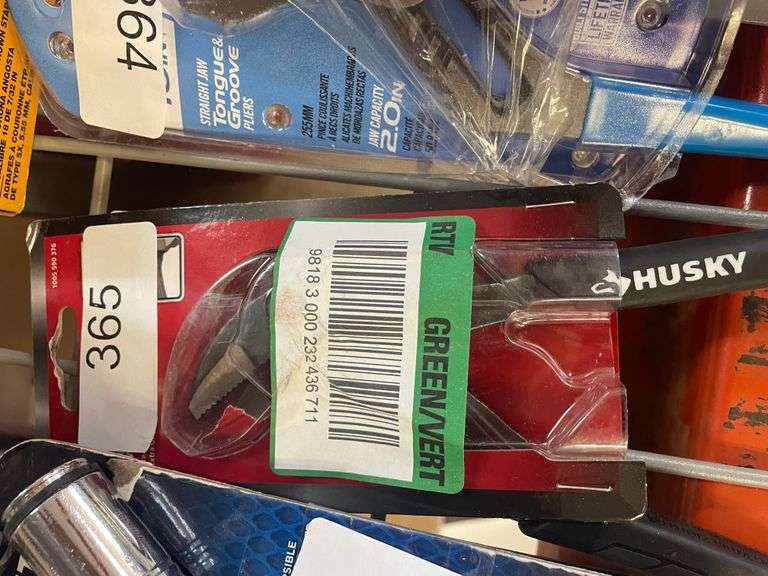 Husky 8 in. Quick Adjusting Groove Joint Pliers with Straight Jaw Dallas Online Auction Company