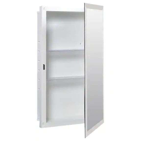 GLACIER BAY 16" BEVELED FRAMELESS RECESSED OR SURFACE MOUNT MEDICINE