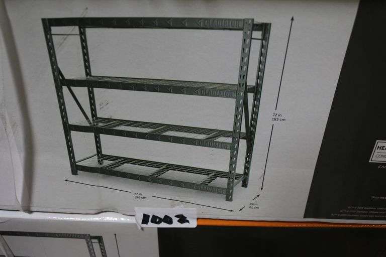 GLADIATOR HEAVY DUTY RACK SHELVING 77" WIDE 349.99 HD Dallas Online