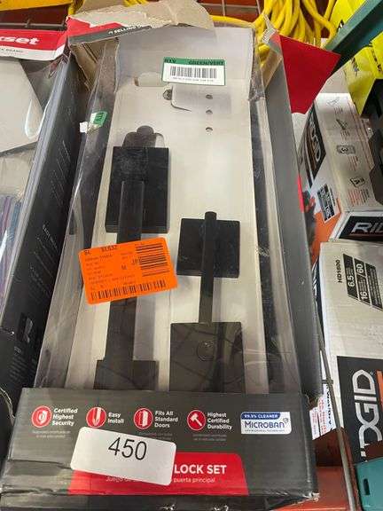 Kwikset San Clemente Deadbolt Lock - Matte Black, Single Cylinder, SmartKey Rekey, With Microban Protection