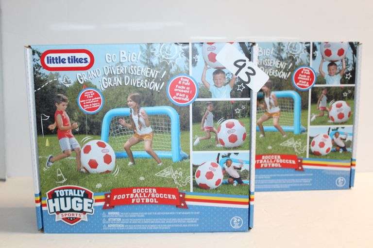 LITTLE TIKES GO BIG TOTALLY HUGE SOCCER GOAL WITH INFLATABLE BALL
