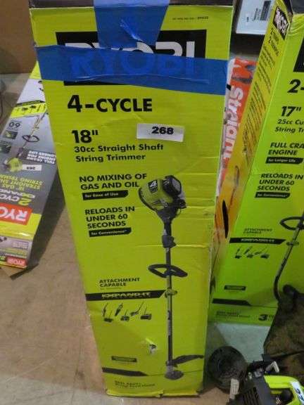 RYOBI 4 CYCLE STRAIGHT SHAFT STRING TRIMMER ALBURTIS 60 visual data 8