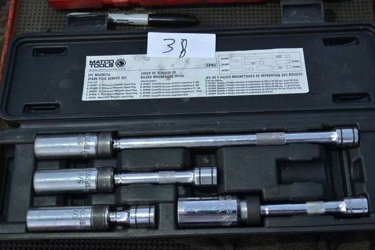 MATCO TOOLS SWIVEL SPARK PLUG SERVICE SET Dallas Online Auction Company