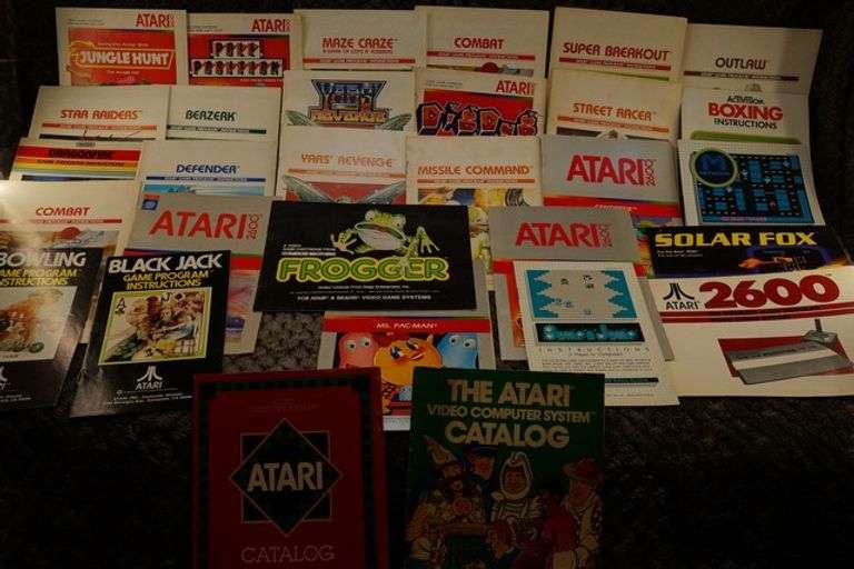 VINTAGE ATARI GAME CATALOGS Dallas Online Auction Company