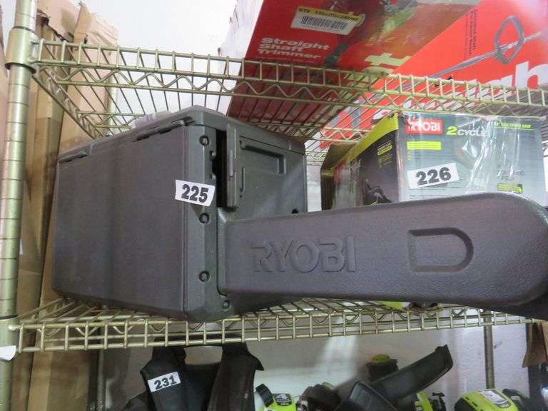 RYOBI 14 IN GAS CHAINSAW WITH CASE Dallas Online Auction Company