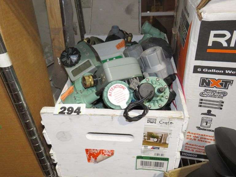 This lot contains An assortment of sprinkler systems and timers